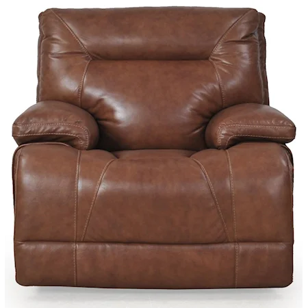 Casual Electric Recliner with Power Headrest